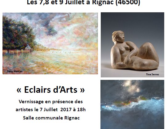 <br> <b> Eclairs d’Arts à Rignac</b><br>7,8 et 9 Juillet 1917  