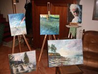 Dany Wattier, Peintre paysagiste et portraitiste 4 place de la poste à péaule Ouvert de 10h30 à 12h et de 14h30 à 18h